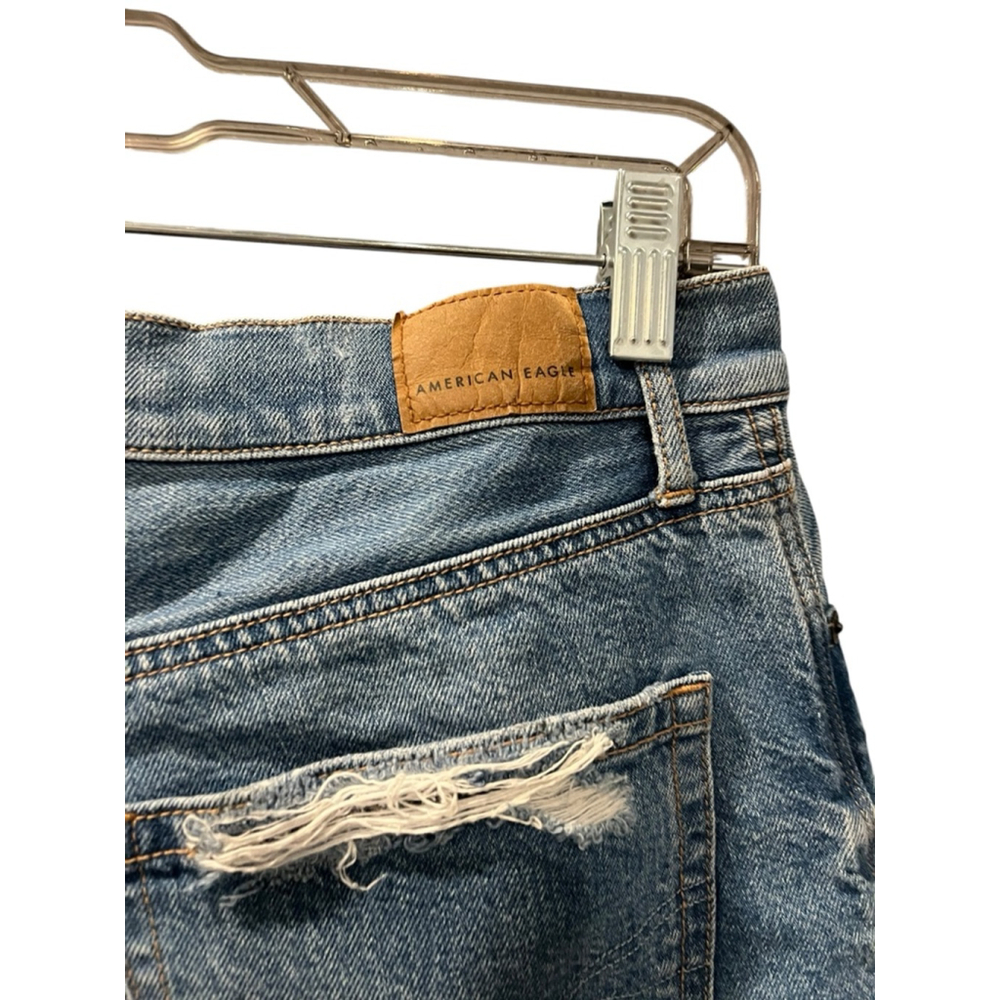 American Eagle Size 4 Highest Rise 90's Boyfriend Denim Jean Shorts Distressed - Picture 7 of 9
